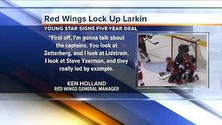 Red Wings sign Dylan Larkin to five-year deal, pointing to him as a future captain