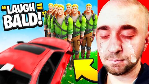 You Laugh = Shave Head BALD! (Fortnite Try Not To Laugh)