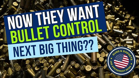 Next Big Thing? Now They Want Bullet Control!?!