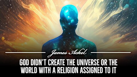 God didn’t create the universe or the world with a religion assigned to it 🌎