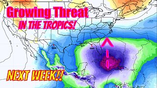 There Is A Growing Threat Coming In The Tropics! - The WeatherMan Plus