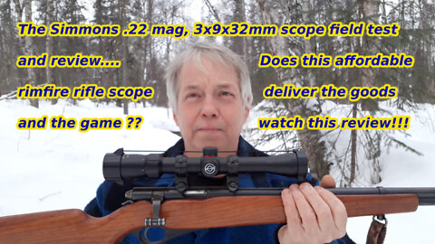 I test and review my Simmons 3x9x32 22 mag scope.