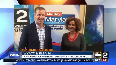 Good morning from the hosts of Midday Maryland