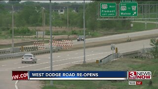 2 months after closing due to flooding, West Dodge Road is open again