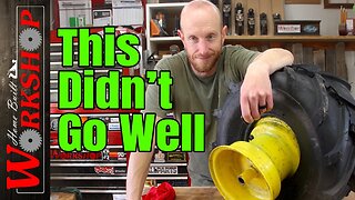 Changing Garden Tractor Rear Tires | This was harder than I thought