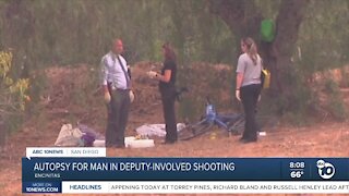 Autopsy for man killed in deputy-involved shooting
