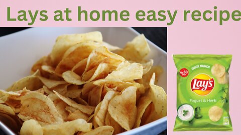 How to make Lays with potatoes at home in Hindi by Kitchen with Musfara