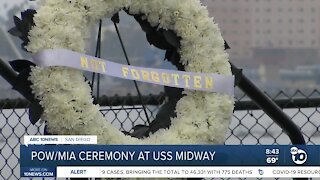 Ceremony to remember POW/MIA held on USS Midway