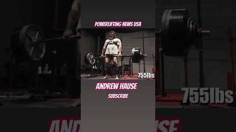 Andrew Hause: Manifesting New Powerlifting World Records. #motivation #viral #short