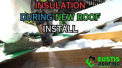 Insulation install during a Re-Roof