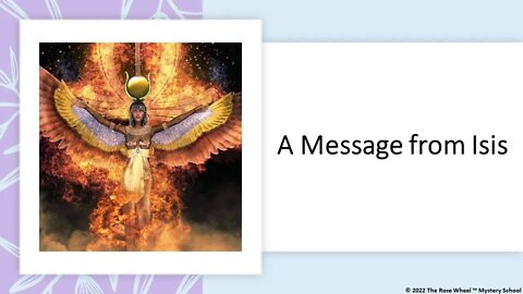 A Message from the Goddess Isis