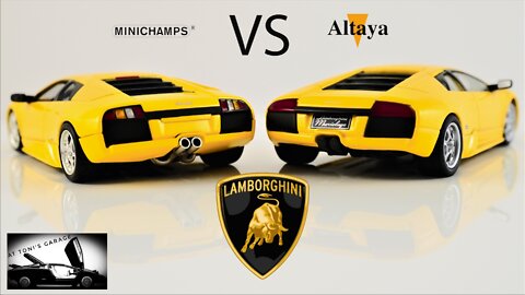 VERSUS - LAMBORGHINI MURCIELAGO - Altaya VS Minichamps - 1/43 Scale