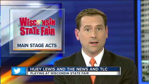 Huey Lewis and the News and TLC playing at the Wisconsin State Fair