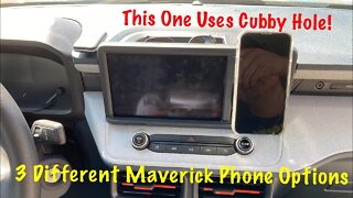 Phone Holder Options For My Ford Maverick. Useless Cubby Phone Mount?