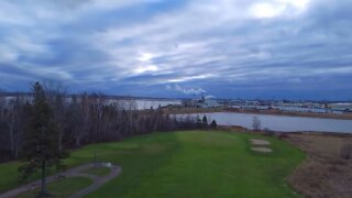 Cool Clouds in Canada Drone View - Royalty Free Stock Video