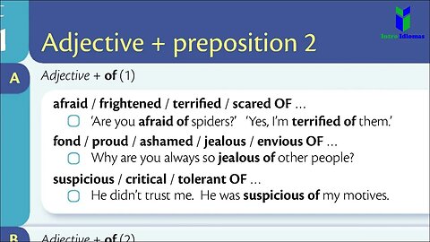 130 - 131 - Adjective + preposition - ENGLISH GRAMMAR IN USE Unit 130 - 131 - Intermediate