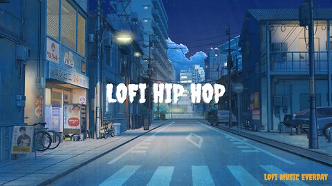 Lofi hip hop music on a Japanese street at night - study relax rest and workout