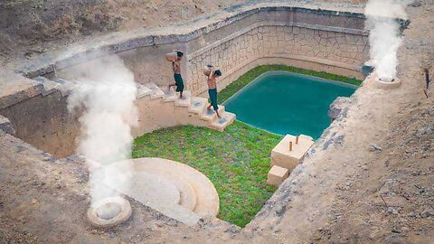 We Build 100% Dugout House Underground With Swimming Pool From Start To Finish