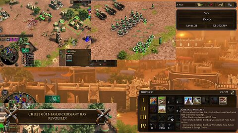 Aoe3DE: Hausa, Hausb (no commentary, hausa, 3 vs extreme AI)