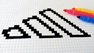 how to Draw adidas logo - Hello Pixel Art by Garbi KW