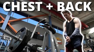 Minimalist Chest And Back Workout For Mass | Day In My Life | VLOG 26
