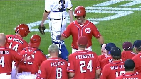 Congressman Greg Steube Hits First Home Run In Over 40 Years At Congressional Baseball Game