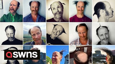 A man spent two years growing a comb-over for cancer honouring a friends passing raising over £10K