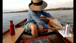 Sailing Grace: Early Spring Sunset Picnic Sail
