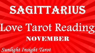 SAGITTARIUS *This Love Is Happening Fast - It's Triple Speed Ahead!*💞TAROT NOV 2022 LOVE