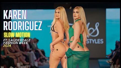 Karen Rodriguez runway walk for Hot Miami Styles Was INSANE! / Fort Lauderdale Fashion Week, 2024