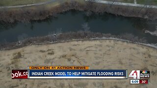 Crews building physical model to better identify flooding risks along Indian Creek