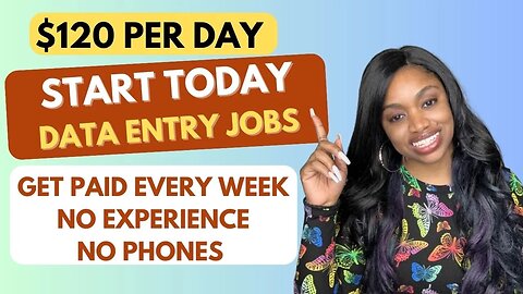 🔥Basic Data Entry Skills! Remote Typing Job You Can Start Today! Work From Home Jobs