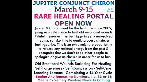 Jupiter Conjunct Chiron ~ The Wounded Healer ~ Powerful Healing Portal ~ Astrology