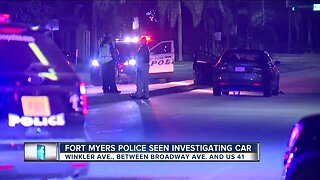 Police seen investigating car overnight in Fort Myers