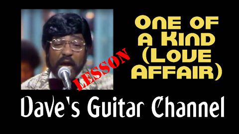Acoustic Guitar Lesson - One of a Kind (Love Affair) by the Spinners