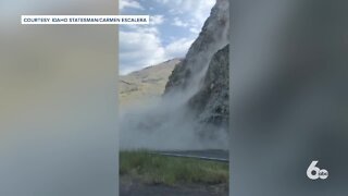 Rockslide on Highway 55