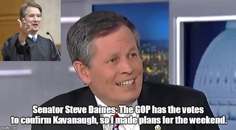 Senator Steve Daines: I'm going to be there to vote for Kavanaugh