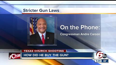 Congressman Andre Carson wants gun laws strengthened against crimials