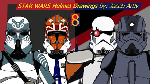 Drawing Clone Trooper Helmets 8