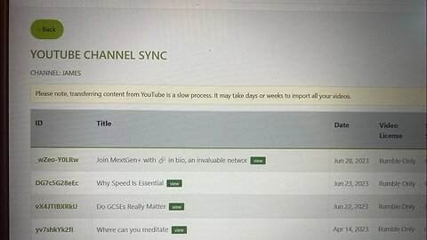 How To Set Up Rumble YouTube Video Sync