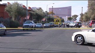 Homicide investigation in central Las Vegas