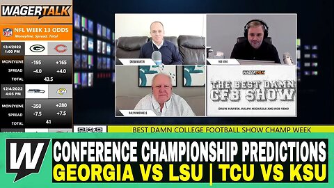 Best Damn College Football Show | Conference Championship Predictions | Georgia vs LSU | TCU vs KSU