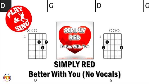 SIMPLY RED - Better With You FCN GUITAR CHORDS & LYRICS NO VOCALS