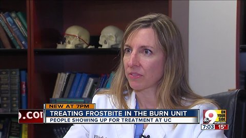 Treating frostbite at UCMC's burn unit