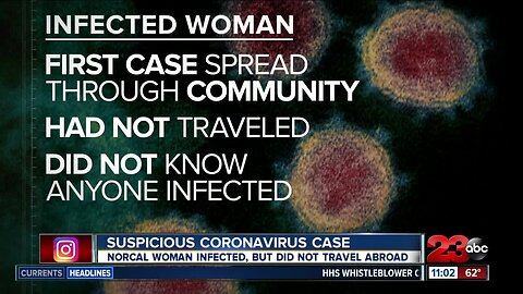 Suspicious coronovirus case in Northern California