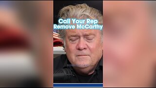 Steve Bannon: Tell Your Rep To Remove McCarthy - 10/3/23