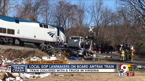 Rep. Brad Wenstrup talks to WCPO about aiding train crash victims