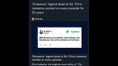 Casting another ‘33’ spell, “Chris Ledesma worked on every episode for 33 years”