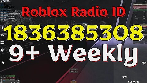 Weekly Roblox Radio Codes/IDs