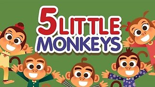 Five Little Monkeys 🐒🐒🐒🐒🐒 Kids Song & Kids Animated Movie #tiktok #cocomelon #funny